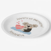 かわいいコアラかわいい子ID386 ペーパープレート (アングル)