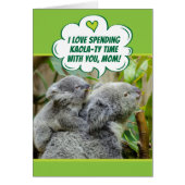 かわいいコアラが質の高い時間を一緒に過ごす (正面)