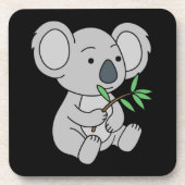 かわいいコアラとユーカリの葉 コースター (正面)