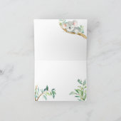 かわいいコアラとユーカリ赤ちゃんシャワーありがとう サンキューカード (内部)