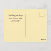 かわいいコアラと勇気付けられるグッドグリーンポストカ ポストカード (裏面)