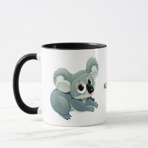 かわいいコアラのカスタムな文字のマグ マグカップ