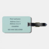 かわいいコアラのカスタムな文字の荷物のラベル ラゲッジタグ (裏面横)