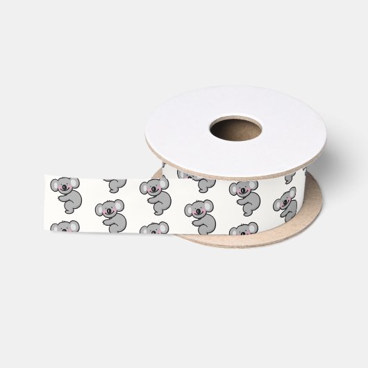 かわいいコアラのクマ サテンリボン (リール)