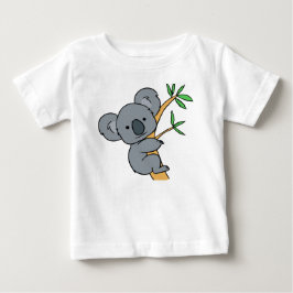かわいいコアラのクマ ベビーTシャツ