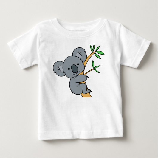 かわいいコアラのクマ ベビーTシャツ (正面)