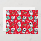 かわいいコアラのクリスマス ポストカード (正面/裏面)