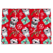 かわいいコアラのクリスマス ラージペーパーバッグ (正面)