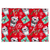 かわいいコアラのクリスマス ラージペーパーバッグ (裏面)