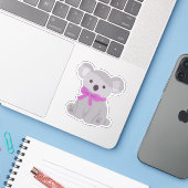 かわいいコアラのクールな動物デザイン シール (ノートパソコンとiPhone)