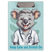 かわいいコアラのセラピスト医へのささやき クリップボード (正面)