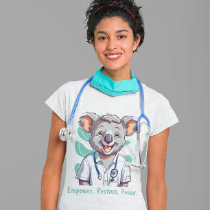 かわいいコアラのセラピスト医へのささやき Tシャツ