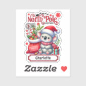 かわいいコアラのチャストマパーソナライズされたス名 シール (シート)