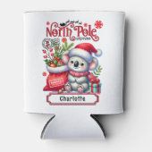 かわいいコアラのチャストマパーソナライズされたス名 缶クーラー (正面)