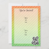 かわいいコアラのデザイン 招待状 (正面)