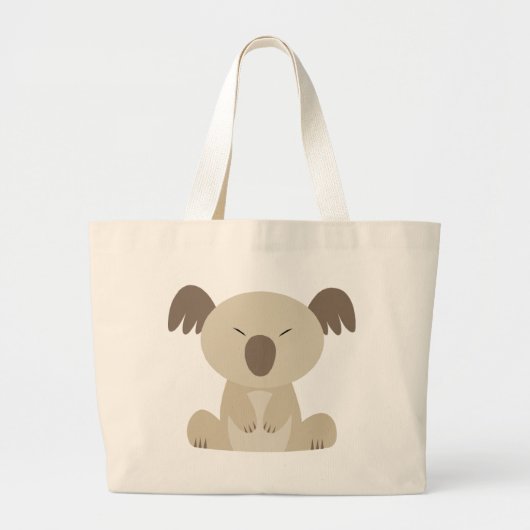 かわいいコアラのトートバック ラージトートバッグ (正面)
