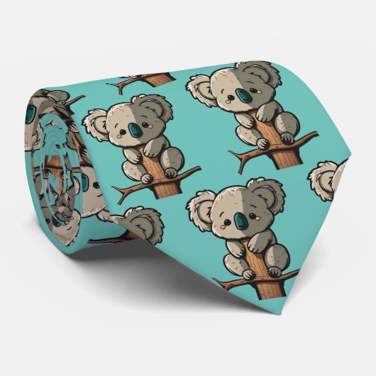 かわいいコアラのネクタイ ネクタイ (ロール)