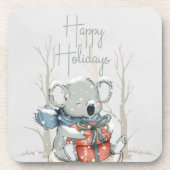 かわいいコアラのハードプラスティックコースターお休みシーズン コースター (正面)