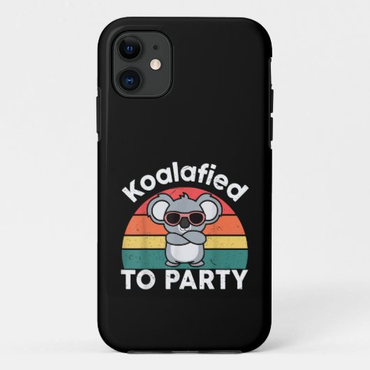 かわいいコアラのパーティーグッズ Case-Mate iPhoneケース (裏面)