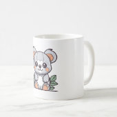 かわいいコアラのベクター コーヒーマグカップ (正面右)