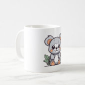 かわいいコアラのベクター コーヒーマグカップ (正面左)