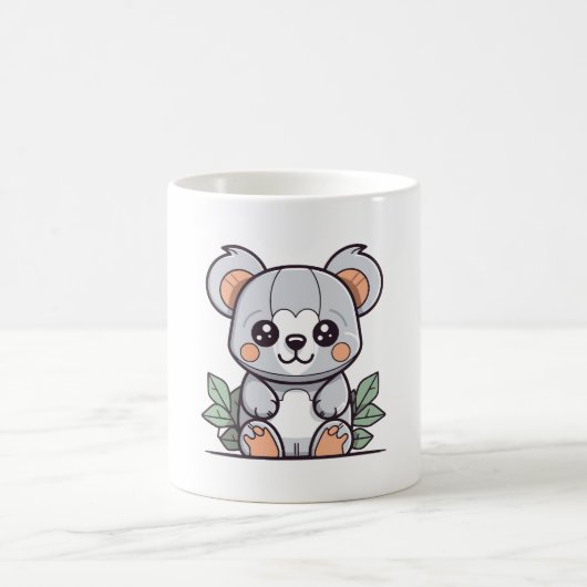 かわいいコアラのベクター コーヒーマグカップ (中央)