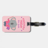 かわいいコアラの先生のダジャレデザイン ラゲッジタグ (裏面横)