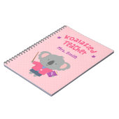 かわいいコアラの先生のパロディ ノートブック (左側)