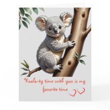 かわいいコアラの子供たちのバレンタインデー