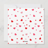 かわいいコアラの子供たちのバレンタインデー シーズンカード (裏面)