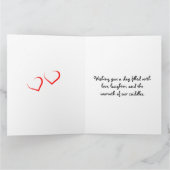 かわいいコアラの子供たちバレンタインデー カード (内部)