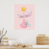 かわいいコアラの寝姿の壁アート オーダーメイド ポスター (キッチン)