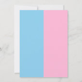 かわいいコアラの性別発表パーティー / ベビーシャワー 招待状 (裏面)