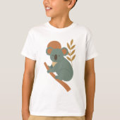 かわいいコアラの枝の子供Tシャツ Tシャツ (正面)