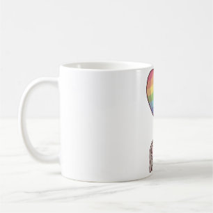かわいいコアラの熊と虹の風船 コーヒーマグカップ