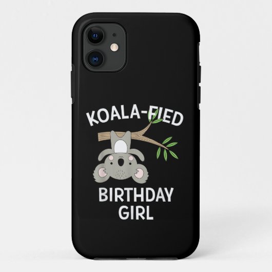 かわいいコアラの誕生日ガール面白いダジャレギフト Case-Mate iPhoneケース (裏面)