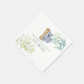 かわいいコアラはユーカリ葉スベイビーシャワー スタンダードカクテルナプキン (角)