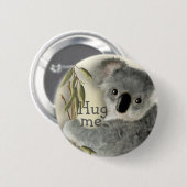 かわいいコアラは私を抱き締めます 缶バッジ (正面&裏面)