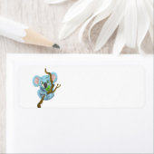 かわいいコアラぶら下がったベアーズオンツリーブランチ ラベル (インサイチュ)