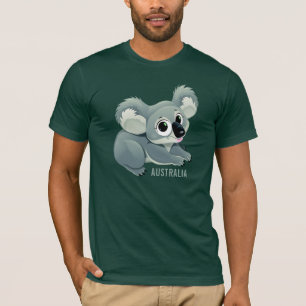 かわいいコアラカスタム文字シャツ&ジャケット Tシャツ