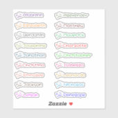 かわいいコアラカスタム複数の名前シール シール (シート)