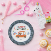 かわいいコアラガールファーストネームハッピーバースデーパーティー ペーパープレート (パーティー)