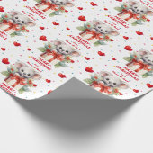 かわいいコアラクマのクリスマスプレゼント ラッピングペーパー (角)