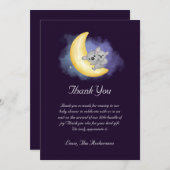 かわいいコアラスベビーシャワーサンキューカード サンキューカード (正面/裏面)