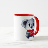 かわいいコアラバレンタインマグカップ マグカップ (正面右)