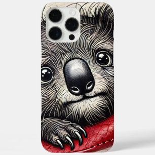 かわいいコアラベアイラストレーションとカラー鮮やかズ iPhone 16 PRO MAXケース