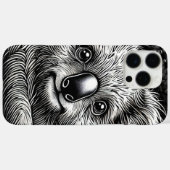 かわいいコアラベアイラストレーションオンレザーバックグラウンド Case-Mate iPhoneケース (裏面 (横))