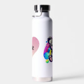 かわいいコアラベアーとレインボーパーソナライズされた ウォーターボトル (右面)