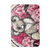 かわいいコアラベアーアートワークおもしろいコアラアート バスマット (正面縦)