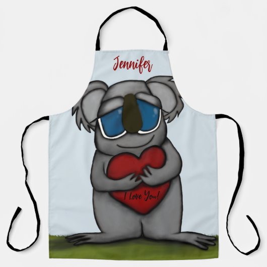 かわいいコアラベア エプロン (正面)